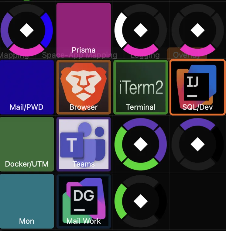 Overlay showing space images and notes